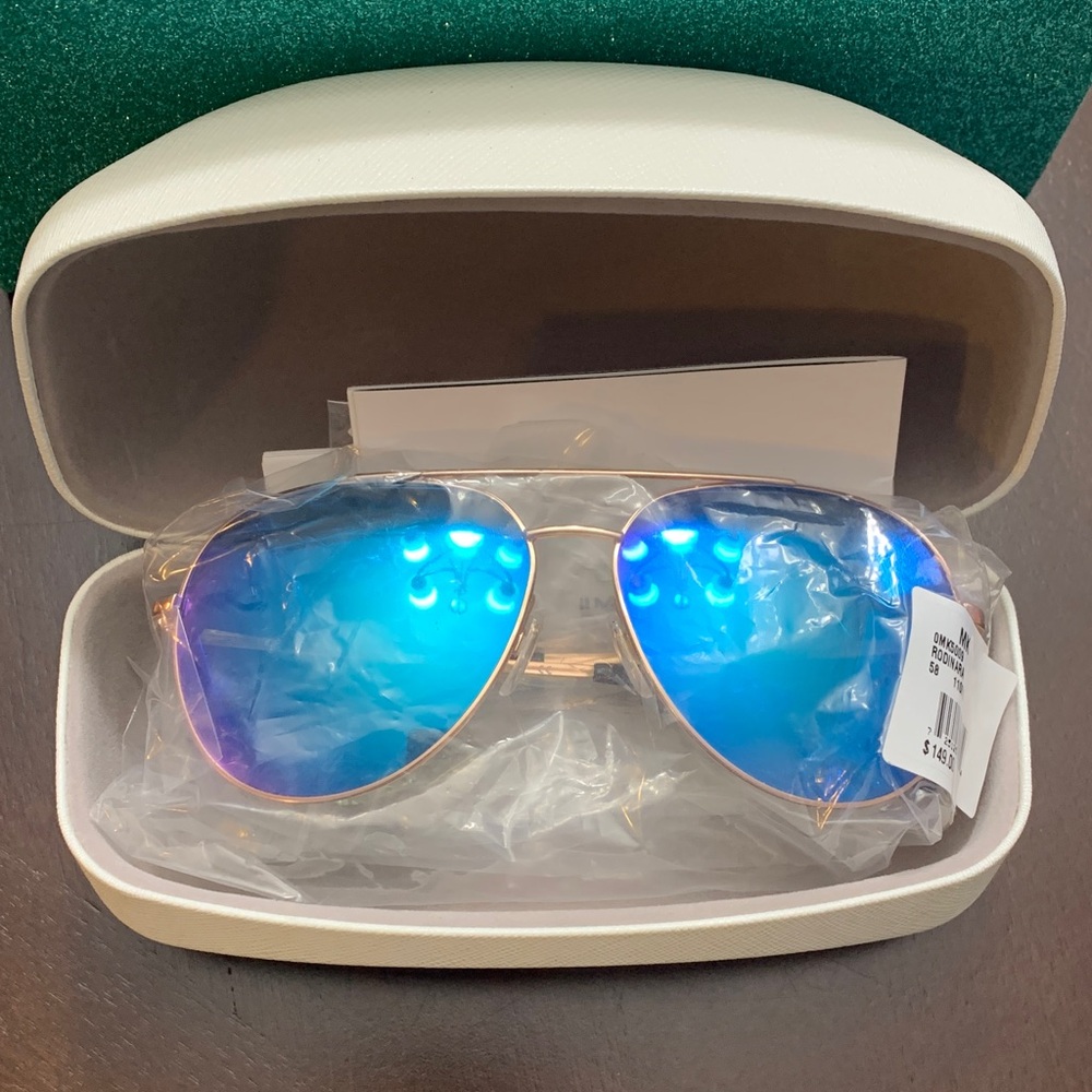 Michael Kors Blue Aviator Sunglasses